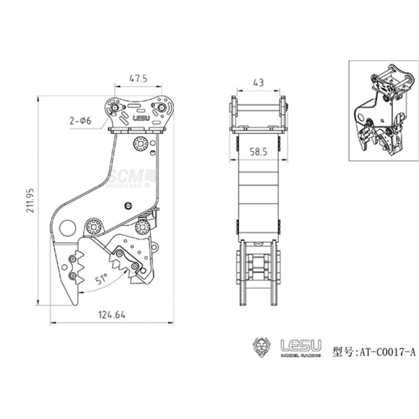 Lesu hydraulische Abbruch Zange für Lesu Ketten Bagger C374F